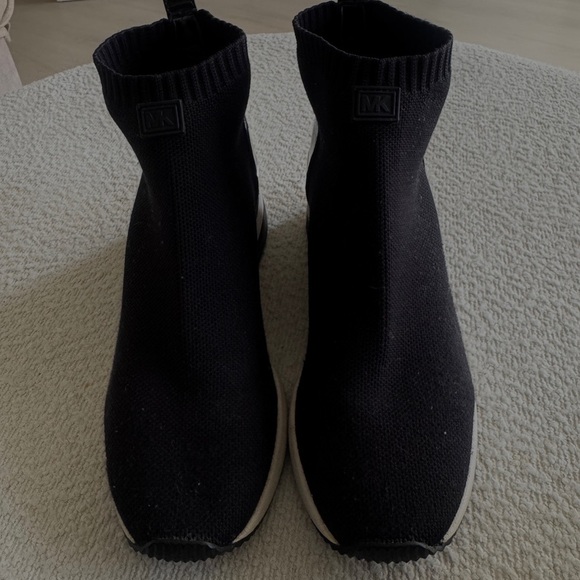 MICHAEL Michael Kors Black Knit Sock Boots - Picture 1 of 3